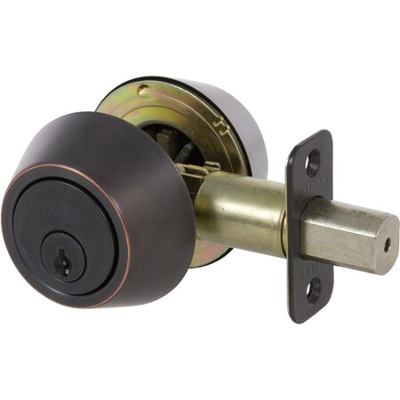 Delaney Hardware Callan Double Cylinder Edged Oil Rubbed Bronze Deadbolt KA2107